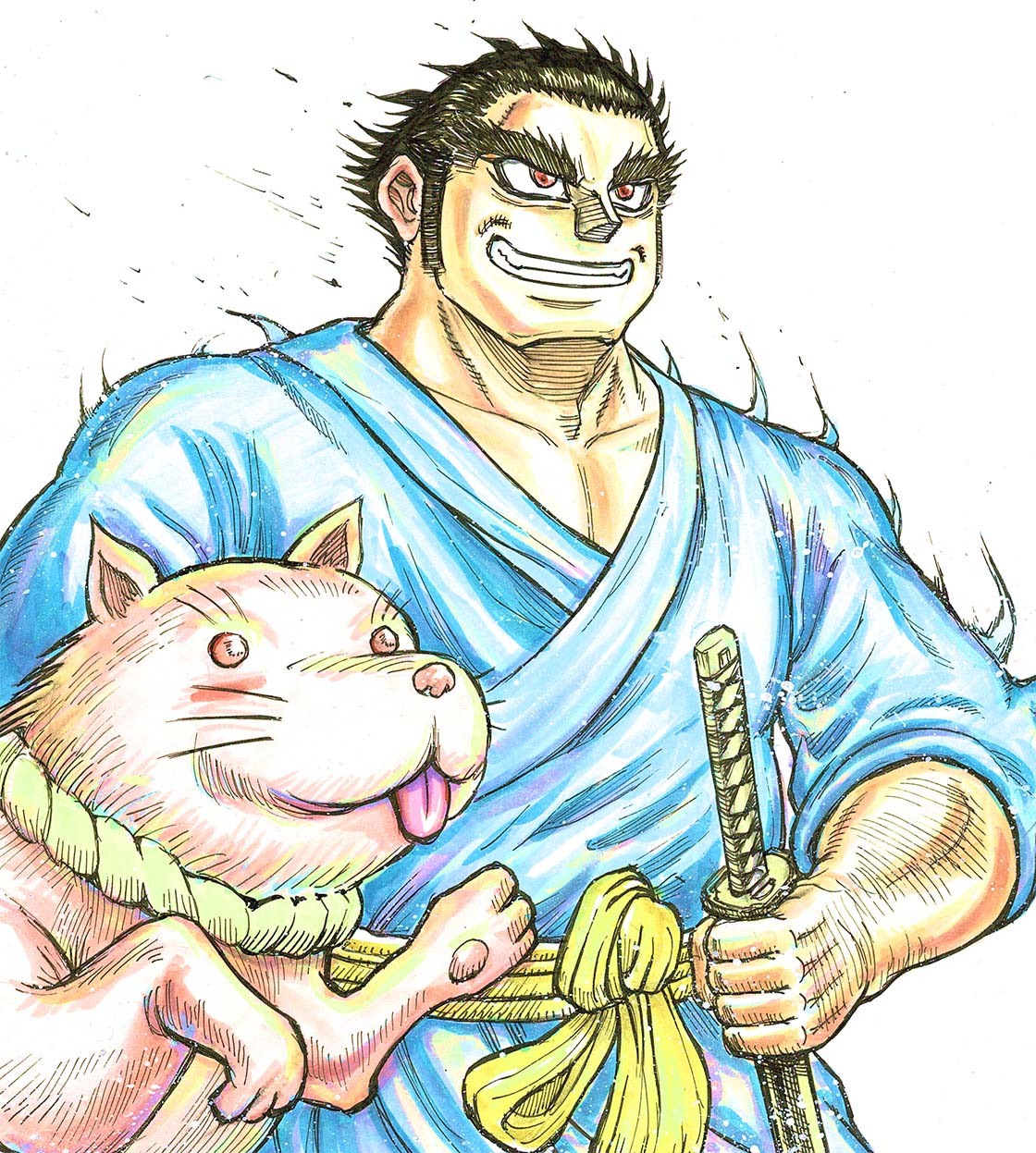 マンガ（西郷隆盛イラスト）
